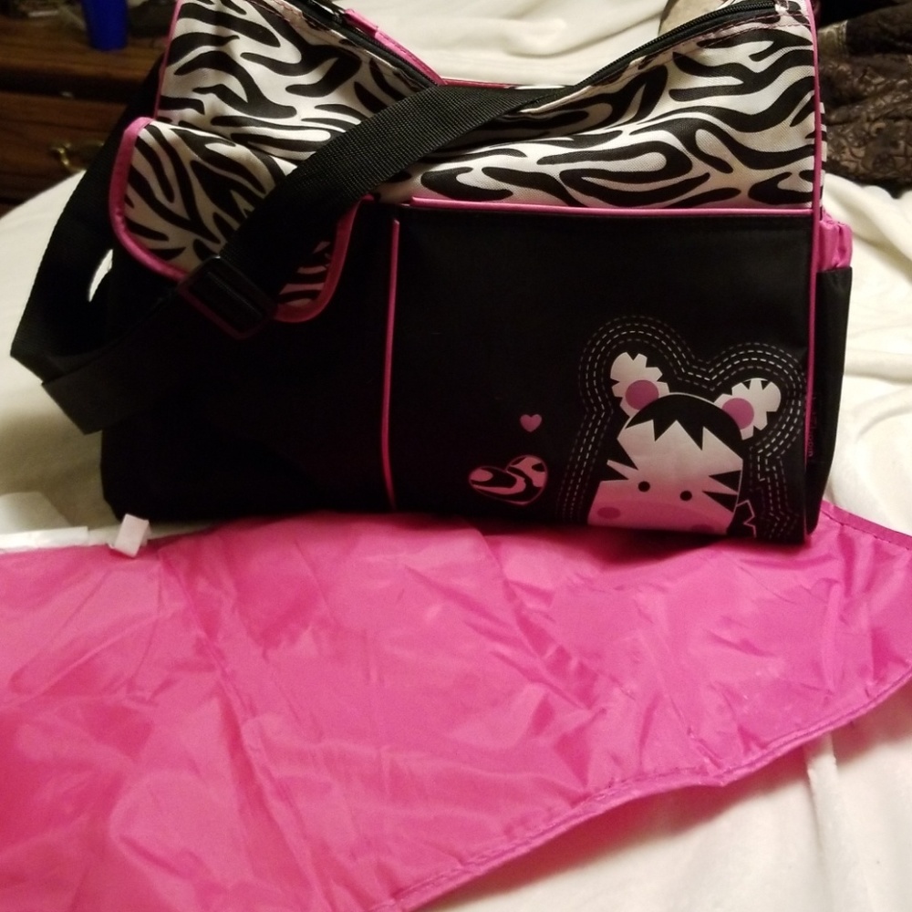 Zebra diaper bag